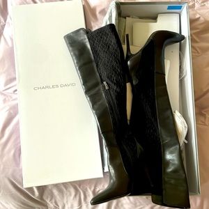 Charles David heeled knee high boots. Only worn once.